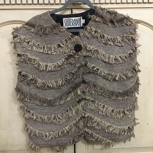 Vintage Silverado New Mexico Designer Shag Vest Single Button Size M